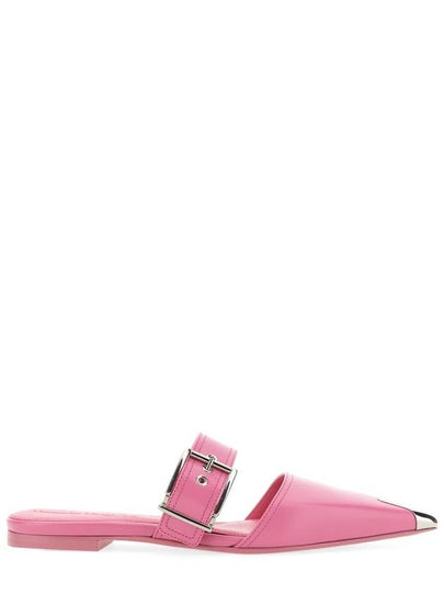 Punk Stud Toe Flat Mules Pink - ALEXANDER MCQUEEN - BALAAN 2