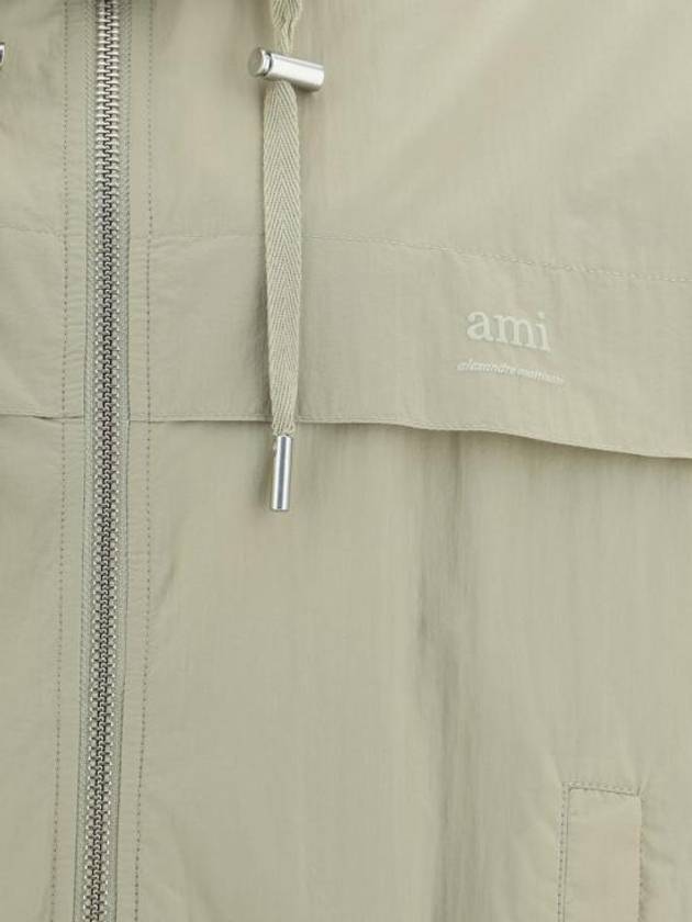 Alexandre Mattiussi Zipper Windbreaker Sage - AMI - BALAAN 4