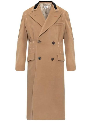 Men's Wool Double Coat Beige - MAISON MARGIELA - BALAAN 1