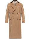 Men's Wool Double Coat Beige - MAISON MARGIELA - BALAAN 1