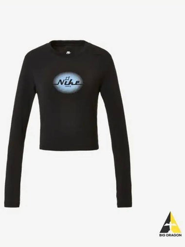 Women s Sportswear Knit Long Sleeve Crop OPP1 010 - NIKE - BALAAN 1