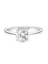 Solitaire Clear Sparkling Ring Silver - PANDORA - BALAAN 1