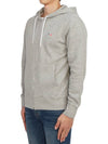 Tricolor Fox Patch Zip Up Hoodie Grey - MAISON KITSUNE - BALAAN 4