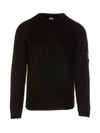 Ribbed Wool Blend Knit Top Black - CP COMPANY - BALAAN 2