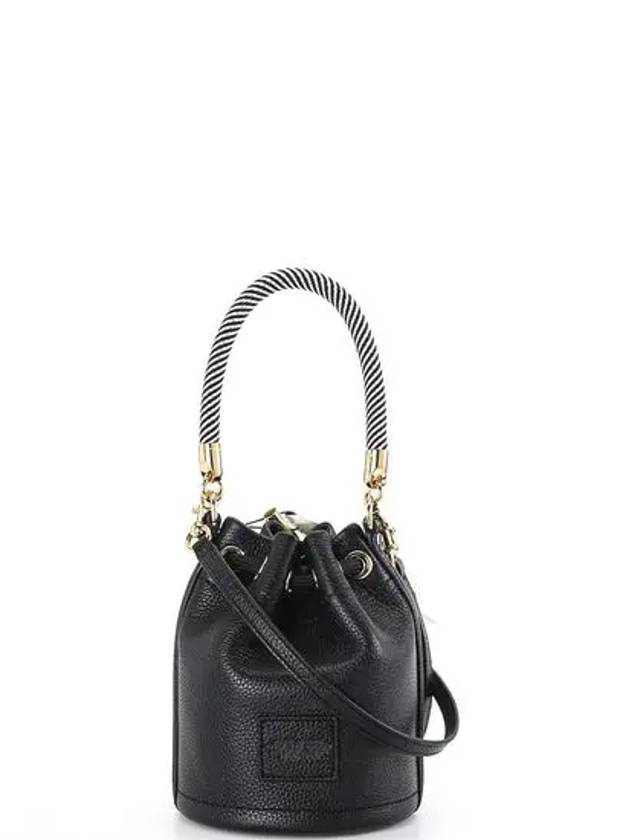 Micro Leather Mini Bucket Bag Black - MARC JACOBS - BALAAN 4