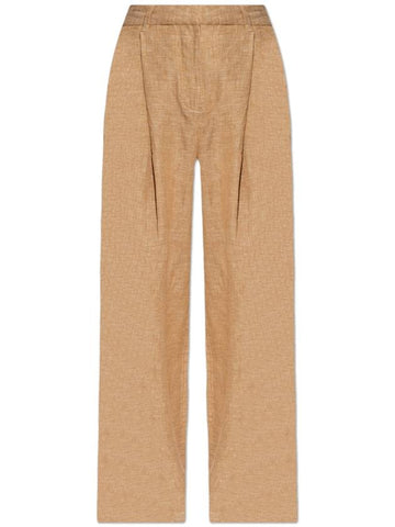 Posse Linen Trousers Nancy, Women's, Beige - POSSE - BALAAN 1