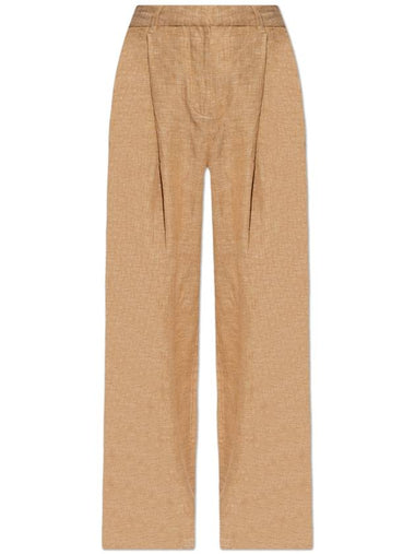 Posse Linen Trousers Nancy, Women's, Beige - POSSE - BALAAN 1