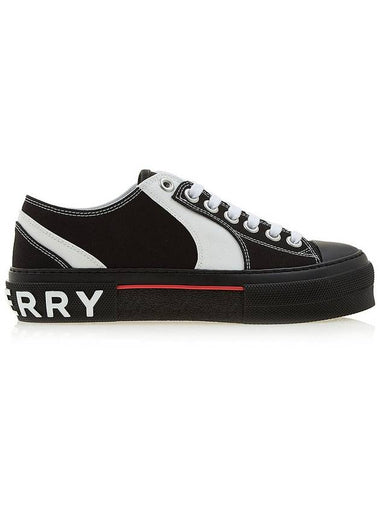 logo detail low top sneakers black - BURBERRY - BALAAN 1