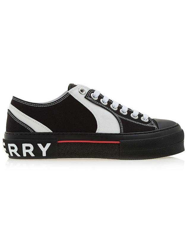 Color Block Logo Detail Low Top Sneakers Black - BURBERRY - BALAAN 3