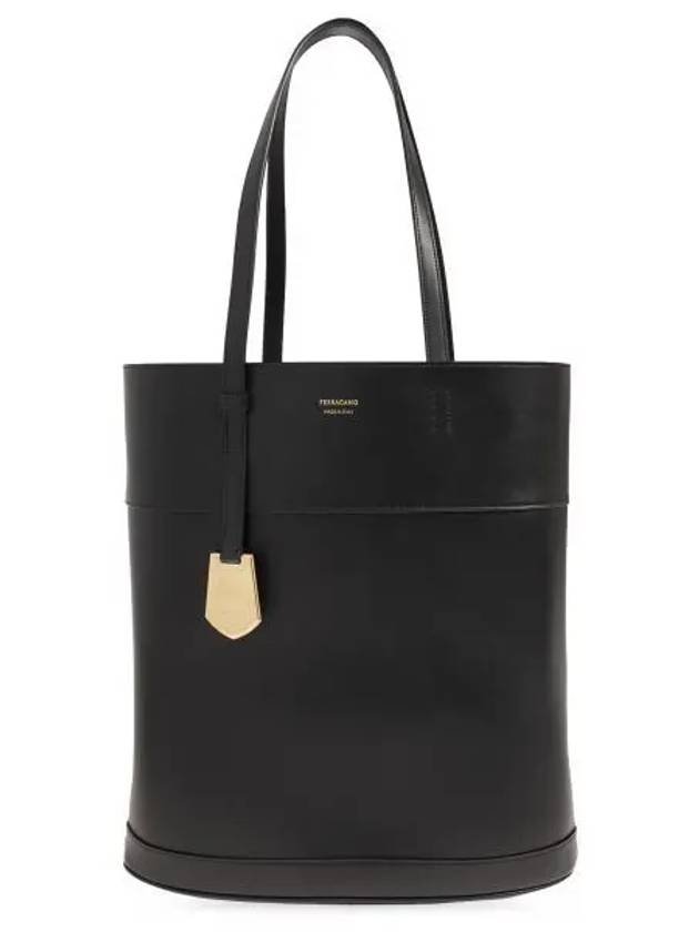 North-South Charming Tote Bag Black - SALVATORE FERRAGAMO - BALAAN 2