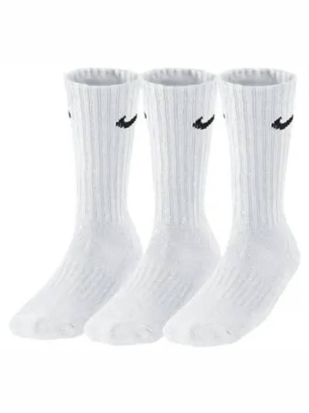 V Cushion Crew 3 Pack Socks White - NIKE - BALAAN 8