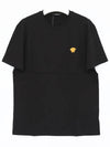 Medusa Embroidery Cotton Short Sleeve T-shirt Black - VERSACE - BALAAN 3