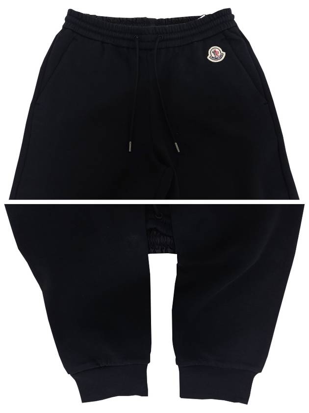 Women's Logo Patch Training Track Pants Black - MONCLER - BALAAN 5