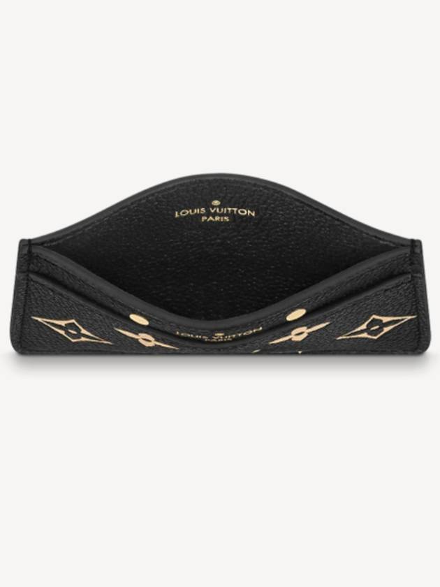 Monogram Empreinte Leather Card Wallet Black - LOUIS VUITTON - BALAAN 5