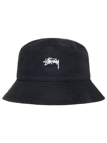 1321221 BLACK stock bucket hat - STUSSY - BALAAN 1