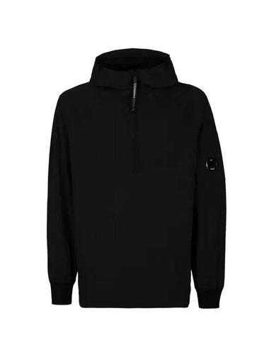 Lens Wappen Hooded Anorak Black - CP COMPANY - BALAAN 1