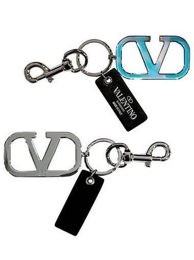 V logo signature keyring key holder 2 30964410 271458 1100518 - VALENTINO - BALAAN 1