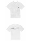 M243TS07701W Back Logo Cotton Short Sleeve T shirt White Women TR - WOOYOUNGMI - BALAAN 4