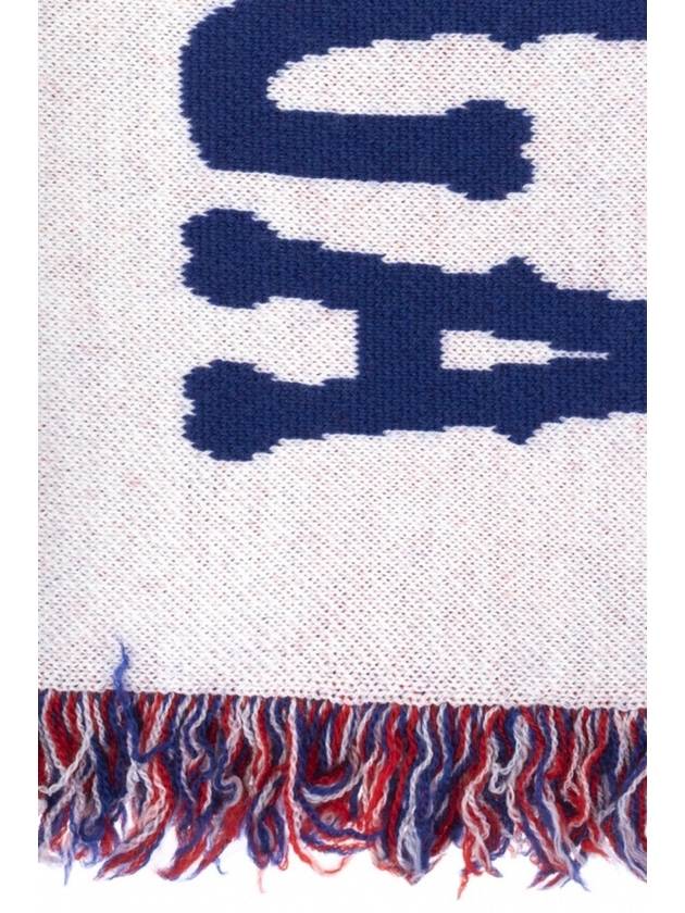 jacquard logo wool scarf - BALENCIAGA - BALAAN.