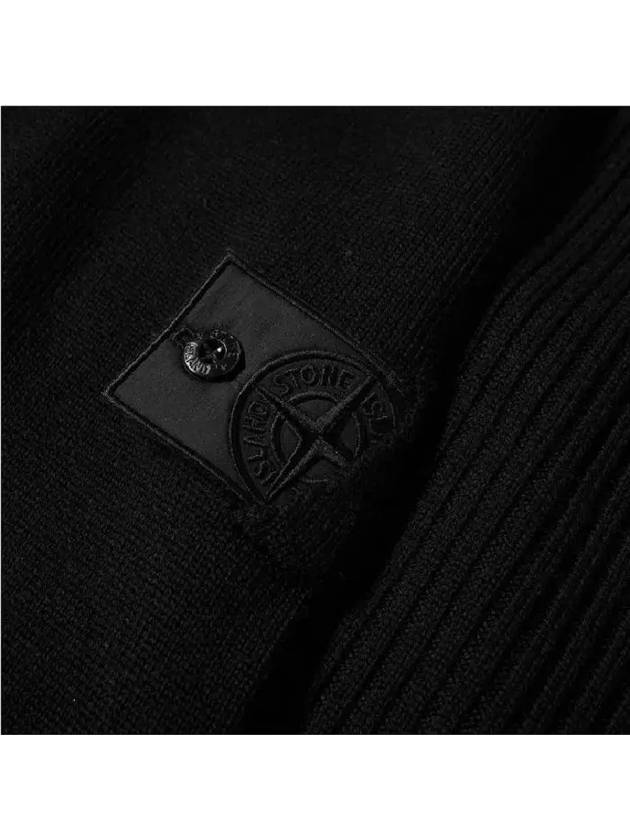 Shadow Project Wool Turtleneck Black - STONE ISLAND - BALAAN 6