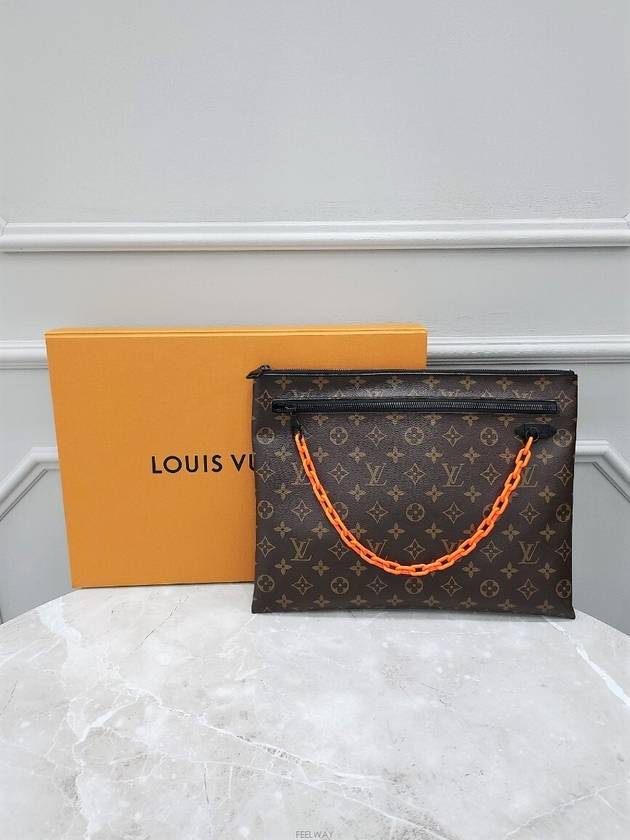 Lux You Limited Edition Virgil Abloh Monogram Chain Clutch Bag - LOUIS VUITTON - BALAAN 9