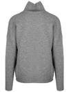 Big Heart Intarsia Turtleneck Heather Grey - AMI - BALAAN 3