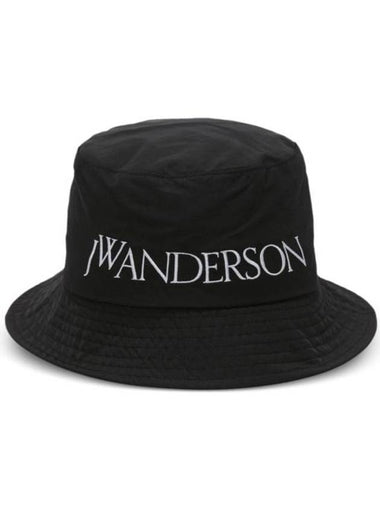 Embroidered Logo Bucket Hat Black - JW ANDERSON - BALAAN 1