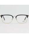 Glasses frame OM5026 001 classic low gold rim half horn rim - OMEGA - BALAAN 3