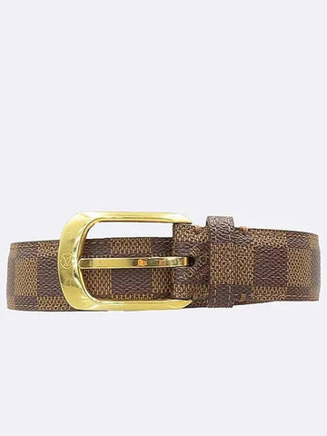 M6995 Damier Eben gold women s belt - LOUIS VUITTON - BALAAN 1