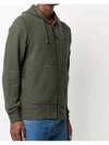 Wappen Logo Zip Up Hoodie Dark Green - STONE ISLAND - BALAAN 6