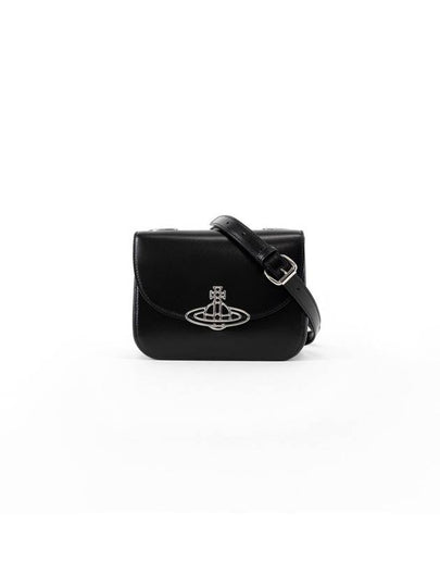 Linda Logo Plaque Cross Bag Black - VIVIENNE WESTWOOD - BALAAN 2