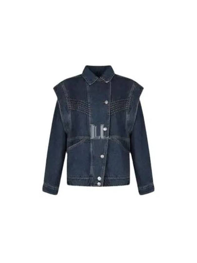 Hamon Denim Jacket Faded Blue - ISABEL MARANT - BALAAN 2