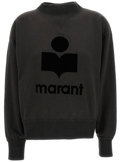 Moby Logo Print Sweatshirt Black - ISABEL MARANT ETOILE - BALAAN 2