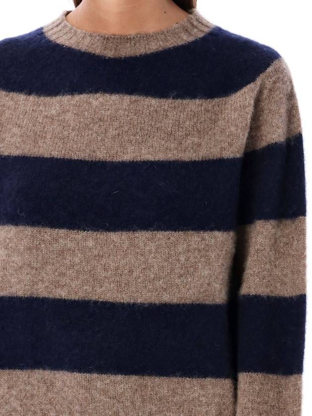 Ymc Jets Stripe Crew Knit - YMC - BALAAN 3