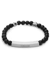 Logo Stone Large Bracelet Black - SALVATORE FERRAGAMO - BALAAN 3