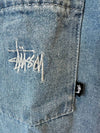 AU Australia Denim Shirt ST123S3403 Mid Blue WOMENS - STUSSY - BALAAN 2