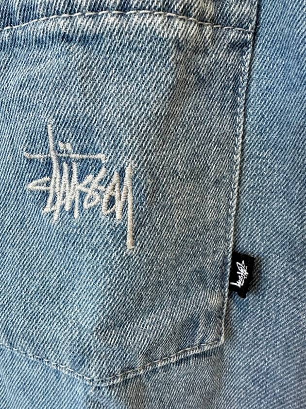 AU Australia Denim Shirt ST123S3403 Mid Blue WOMENS - STUSSY - BALAAN 2