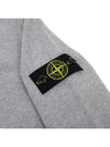 Kids Wappen Patch Organic Cotton Fleece Sweatshirt Grey - STONE ISLAND - BALAAN 5