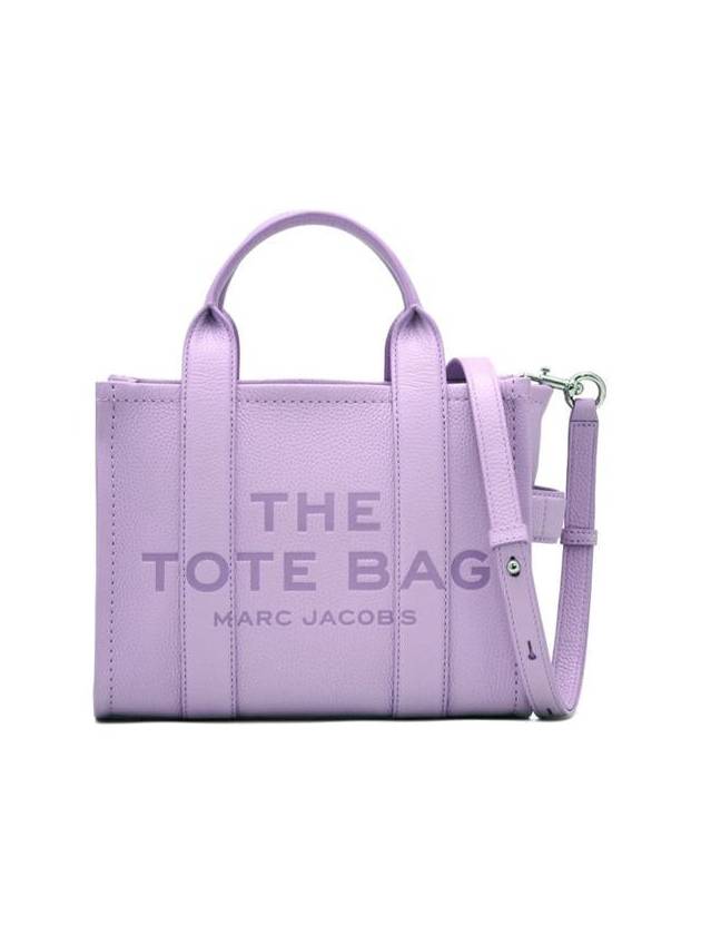 Small Leather Tote Bag Purple - MARC JACOBS - BALAAN 2