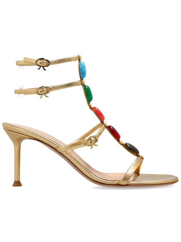 Gianvito Rossi Shanti High-heeled Sandals, Women's, Gold - GIANVITO ROSSI - BALAAN 1