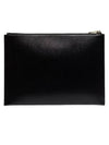 Tiny Gold Monogram Logo Medium Clutch Bag Black - SAINT LAURENT - BALAAN 4