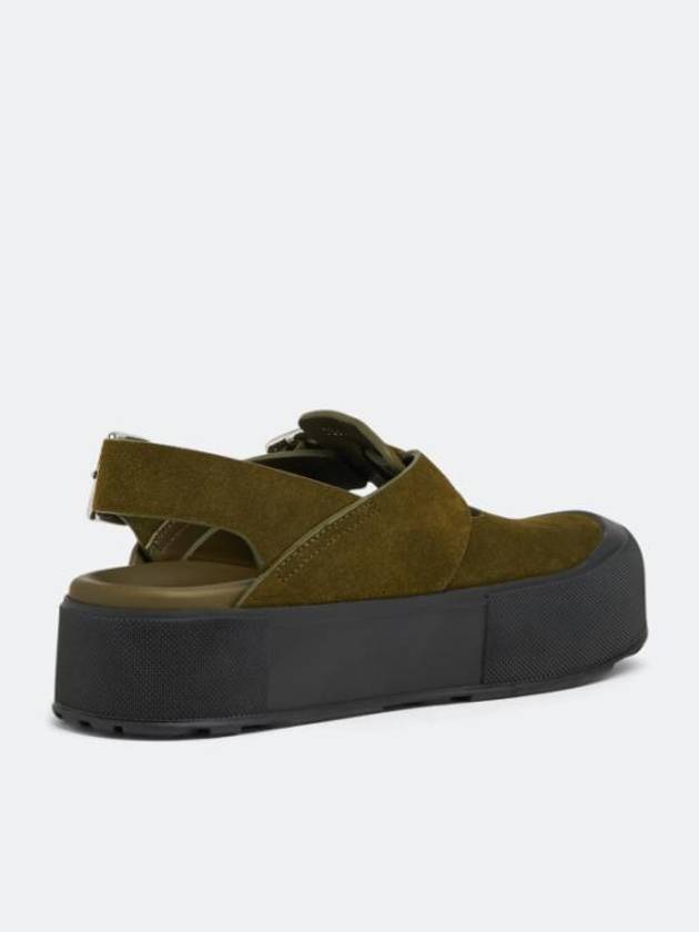 Mounted Slick Sandals Green - ALEXANDER MCQUEEN - BALAAN 4