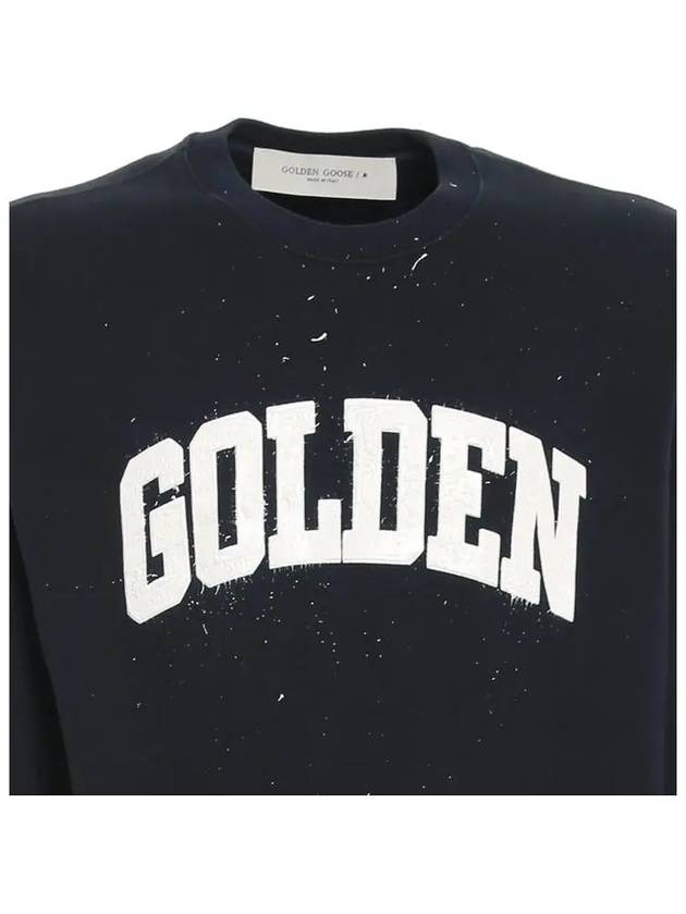 Men's Archibald Logo Printing Sweatshirt Blue - GOLDEN GOOSE - BALAAN 5