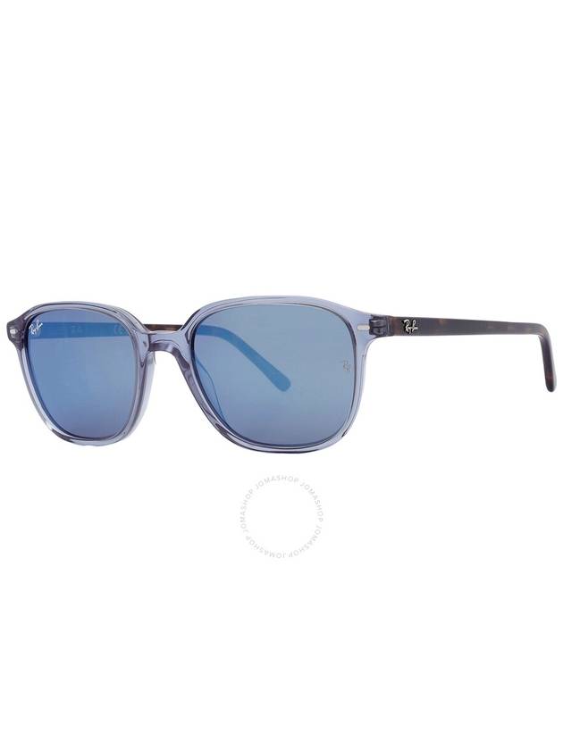 Ray Ban Leonard Blue Mirror Square Unisex Sunglasses RB2193 6638O4 51 - RAY-BAN - BALAAN 3