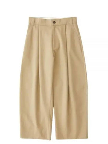 24 SORTE SNM PEACHED COTTON TWILL TAN 351 Pants - STUDIO NICHOLSON - BALAAN 1