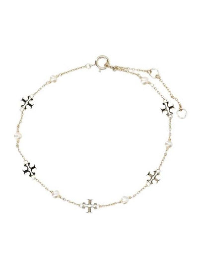 Kira Pearl Delicate Chain Bracelet Gold - TORY BURCH - BALAAN 2