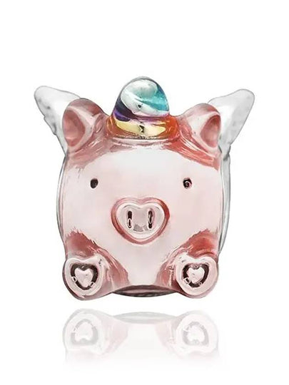 Flying Unicorn Pig Bracelet Charm Pink - PANDORA - BALAAN 2