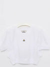 Women's Logo Short Sleeve T-Shirt White - VIVIENNE WESTWOOD - BALAAN 3