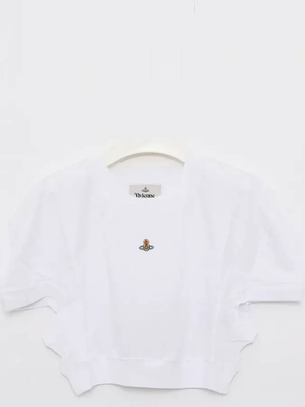 Women's Logo Short Sleeve T-Shirt White - VIVIENNE WESTWOOD - BALAAN 3