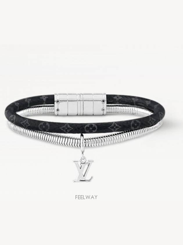 Monogram Swirl Bracelet Silver Black - LOUIS VUITTON - BALAAN 2